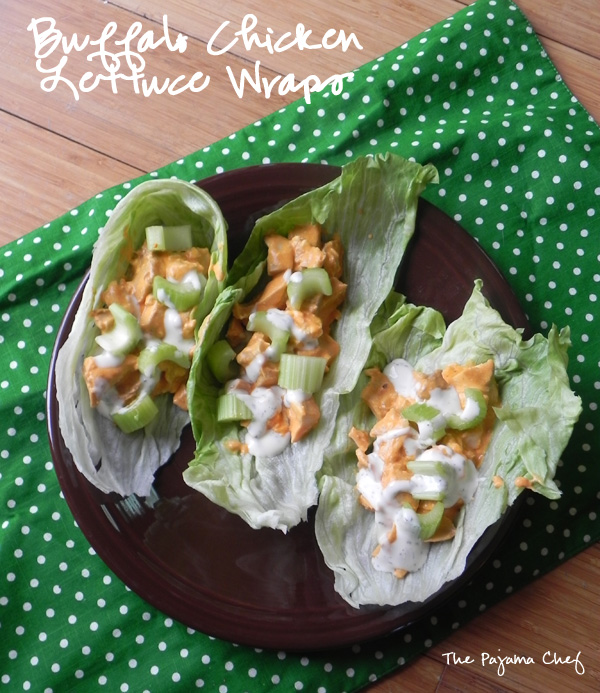 Fancy up your buffalo chicken by serving it in some cool, crisp lettuce wraps! This is the perfect game day appetizer or light dinner option. Mmmm! #secretrecipeclub 