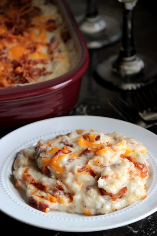 Lots of delicious meal ideas on thepajamachef.com for this week's eats like this Loaded Mashed Potato Casserole
