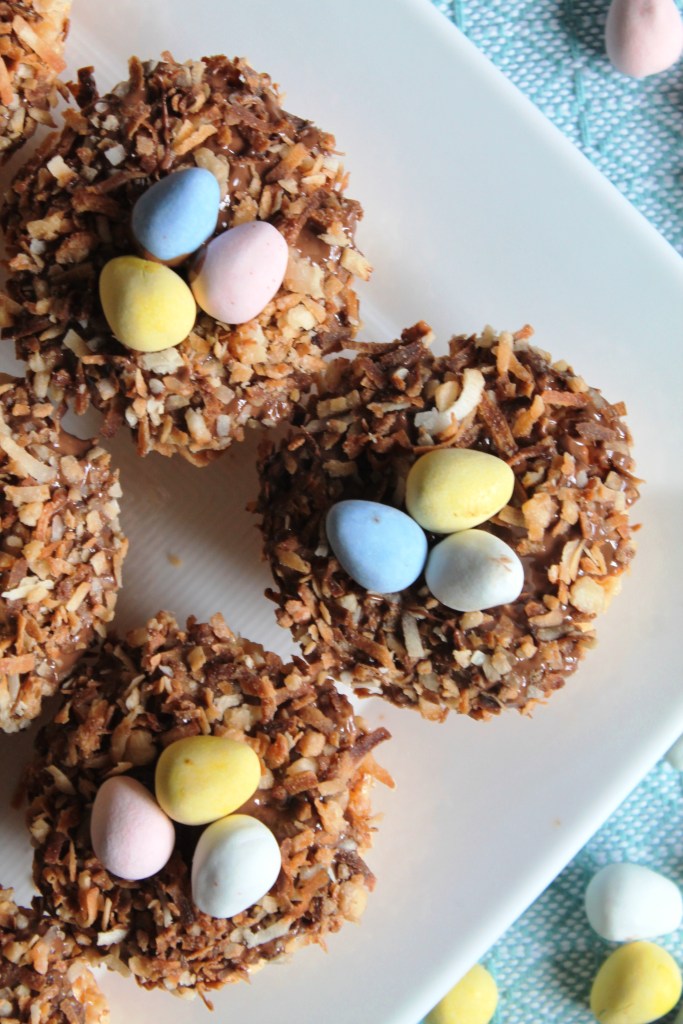 Toasted Coconut Bird’s Nest Krispies Treats