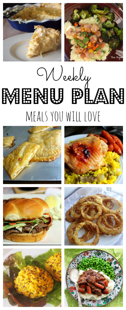 Weekly Menu Plan - great eats, all week long brought to you by some of your favorite bloggers like thepajamachef.com!