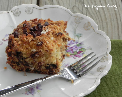 Coconut Chocolate Chip Buttermilk Crumb Cake