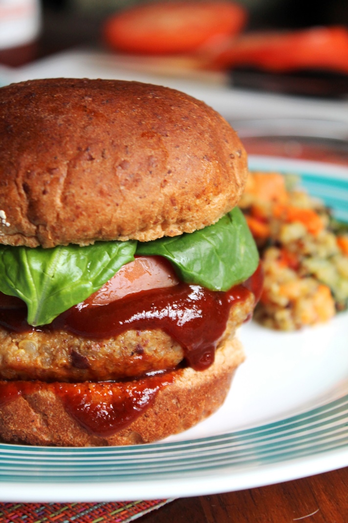 Smoky Chipotle Quinoa Burgers - The Spiffy Cookie