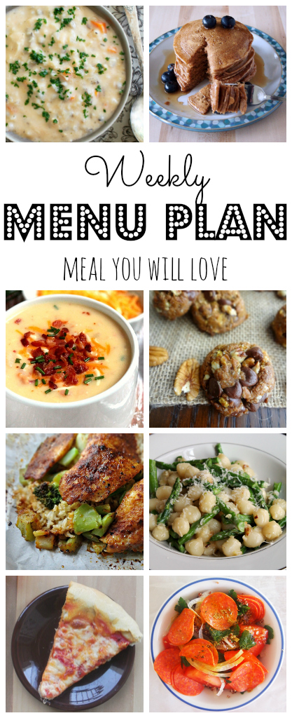 Find lots of great ideas to make your week delicious on this meal plan from thepajamachef.com & other great bloggers!