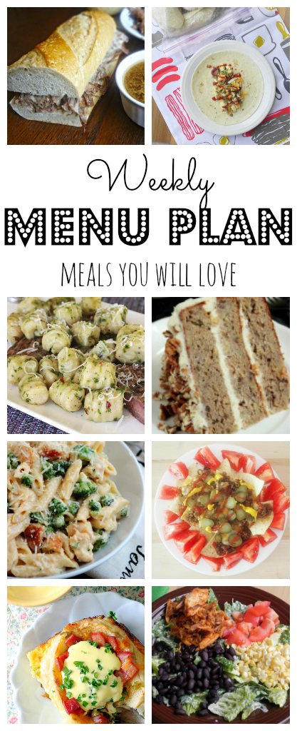 Weekly Meal Plan - lots of great eats for the week ahead via thepajamachef.com and other great bloggers!