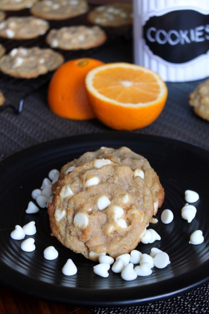 White Chocolate Chip Orange Creamsicle Cookies - The Spiffy Cookie