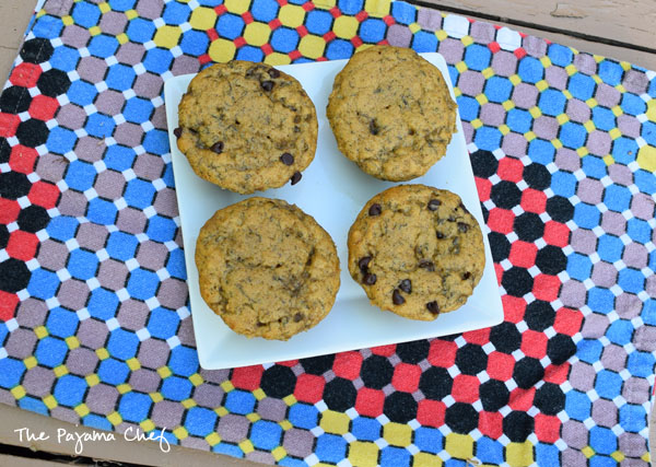 Lightly sweetened banana muffins... these muffins are a simple, wholesome treat you will want to make again and again! If you love the taste of honey in baked goods, these muffins are for you! via thepajamachef.com #secretrecipeclub