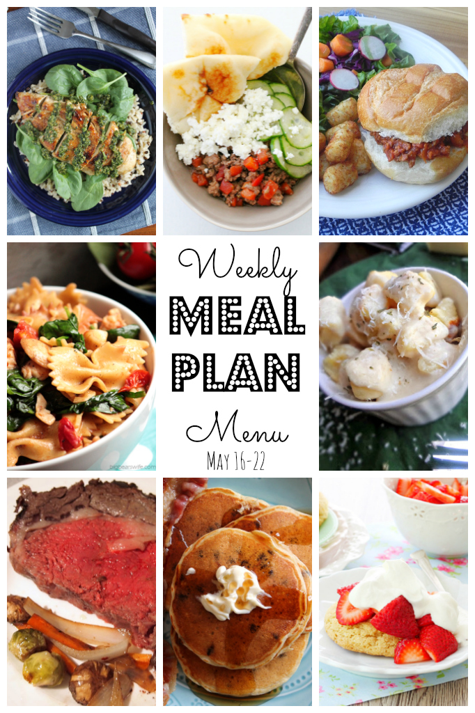Weekly Meal Plan - lots of great eats for the week ahead via thepajamachef.com and other great bloggers!