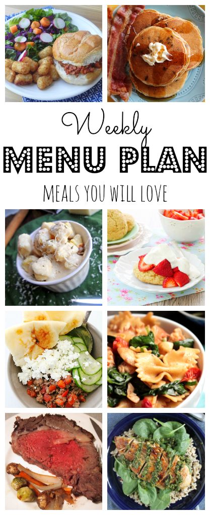 Weekly Meal Plan - lots of great eats for the week ahead via thepajamachef.com and other great bloggers!