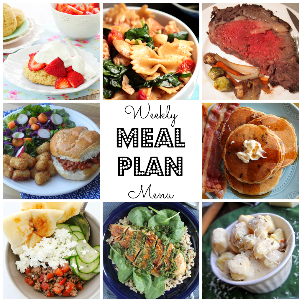 Weekly Meal Plan - lots of great eats for the week ahead via thepajamachef.com and other great bloggers!