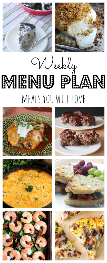 Weekly Meal Plan - lots of great eats for the week ahead via thepajamachef.com and other great bloggers!