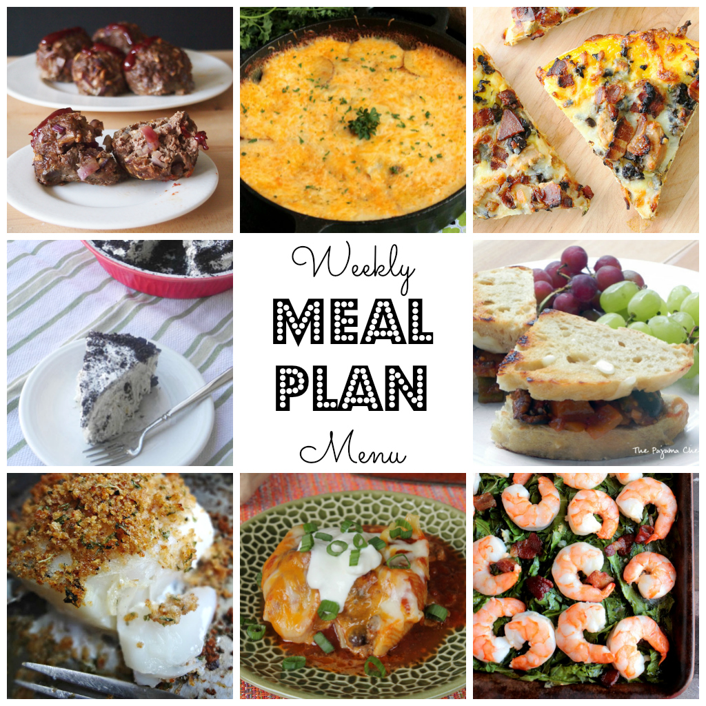 Weekly Meal Plan - lots of great eats for the week ahead via thepajamachef.com and other great bloggers!