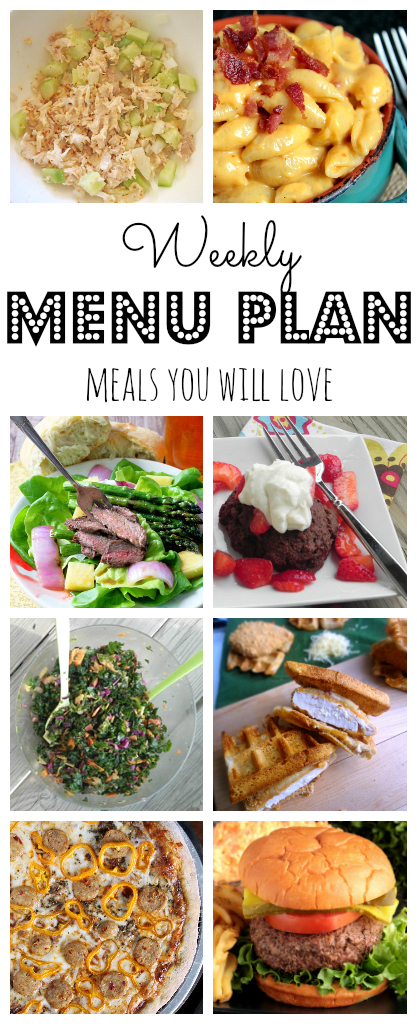 Weekly Meal Plan - lots of great eats for the week ahead via thepajamachef.com and other great bloggers!