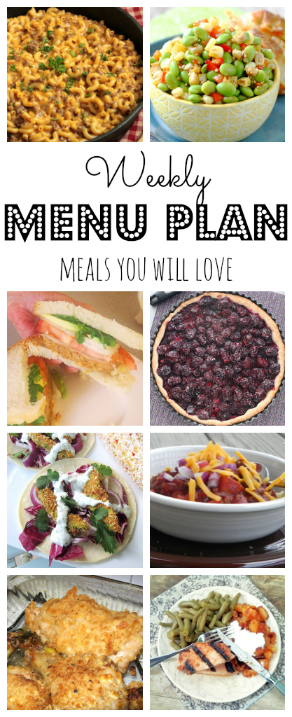Weekly Meal Plan - lots of great eats for the week ahead via thepajamachef.com and other great bloggers!