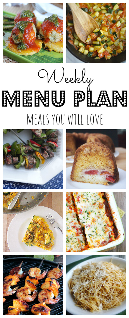 Weekly Meal Plan - lots of great eats for the week ahead via thepajamachef.com and other great bloggers!