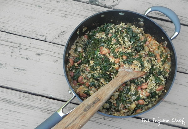 These fabulous savory bean and rice burritos are made even more delicious by the addition of hearty kale and gooey Monterey Jack cheese. You'll be sure to love them--a great family meal!