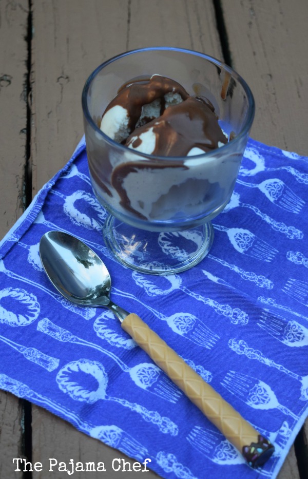 Just three ingredients and a few minutes til you have delicious, homemade magic shell... just looking for an ice cream home! :)