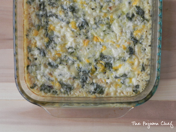 Cozy up to fall with this hearty and cheesy side dish. Kale and Brown Rice Gratin... filling enough for a meatless dinner, but fancy enough for a holiday side dish. The best of both worlds!