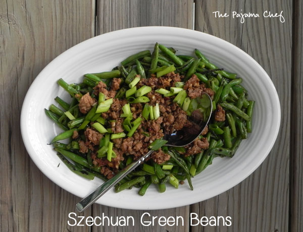 Szechuan Green Beans - a fantastic, flavorful weeknight stir fry via thepajamachef.com
