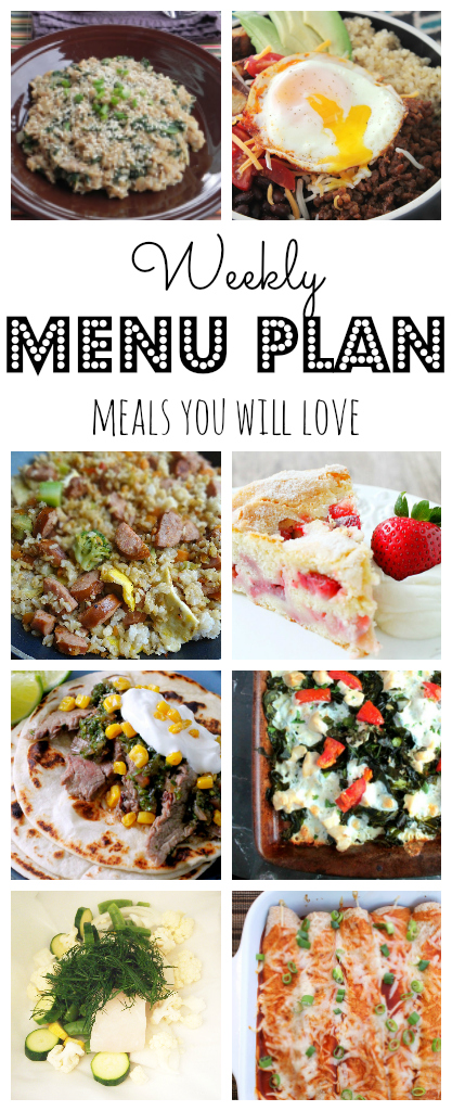 Weekly Meal Plan - lots of great eats for the week ahead via thepajamachef.com and other great bloggers!