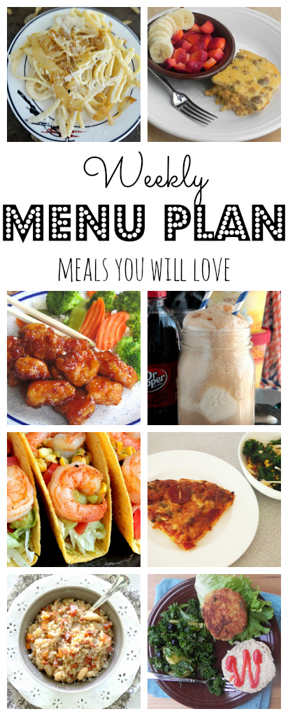 Weekly Meal Plan - lots of great eats for the week ahead via thepajamachef.com and other great bloggers!