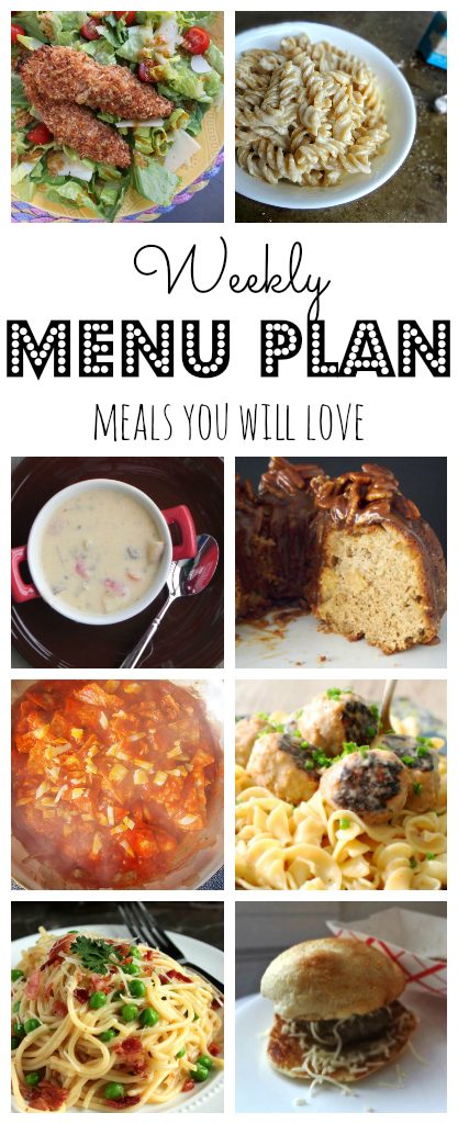 Weekly Meal Plan - lots of great eats for the week ahead via thepajamachef.com and other great bloggers!