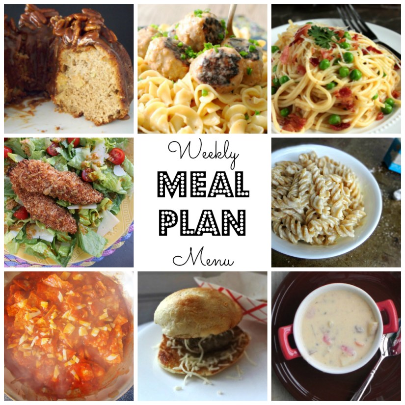 Weekly Meal Plan - lots of great eats for the week ahead via thepajamachef.com and other great bloggers!