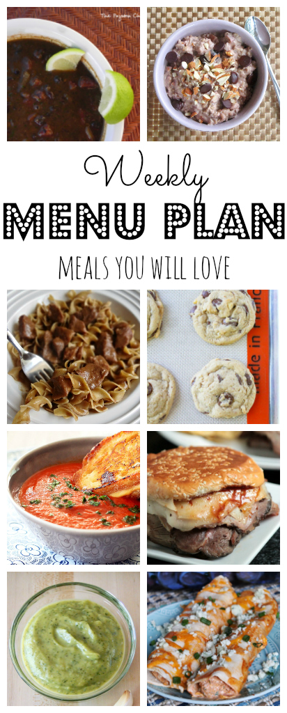 Weekly Meal Plan - lots of great eats for the week ahead via thepajamachef.com and other great bloggers!