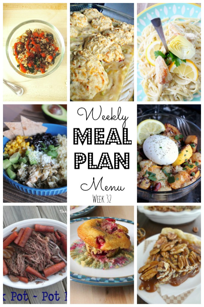 Weekly Meal Plan - lots of great eats for the week ahead via thepajamachef.com and other great bloggers!