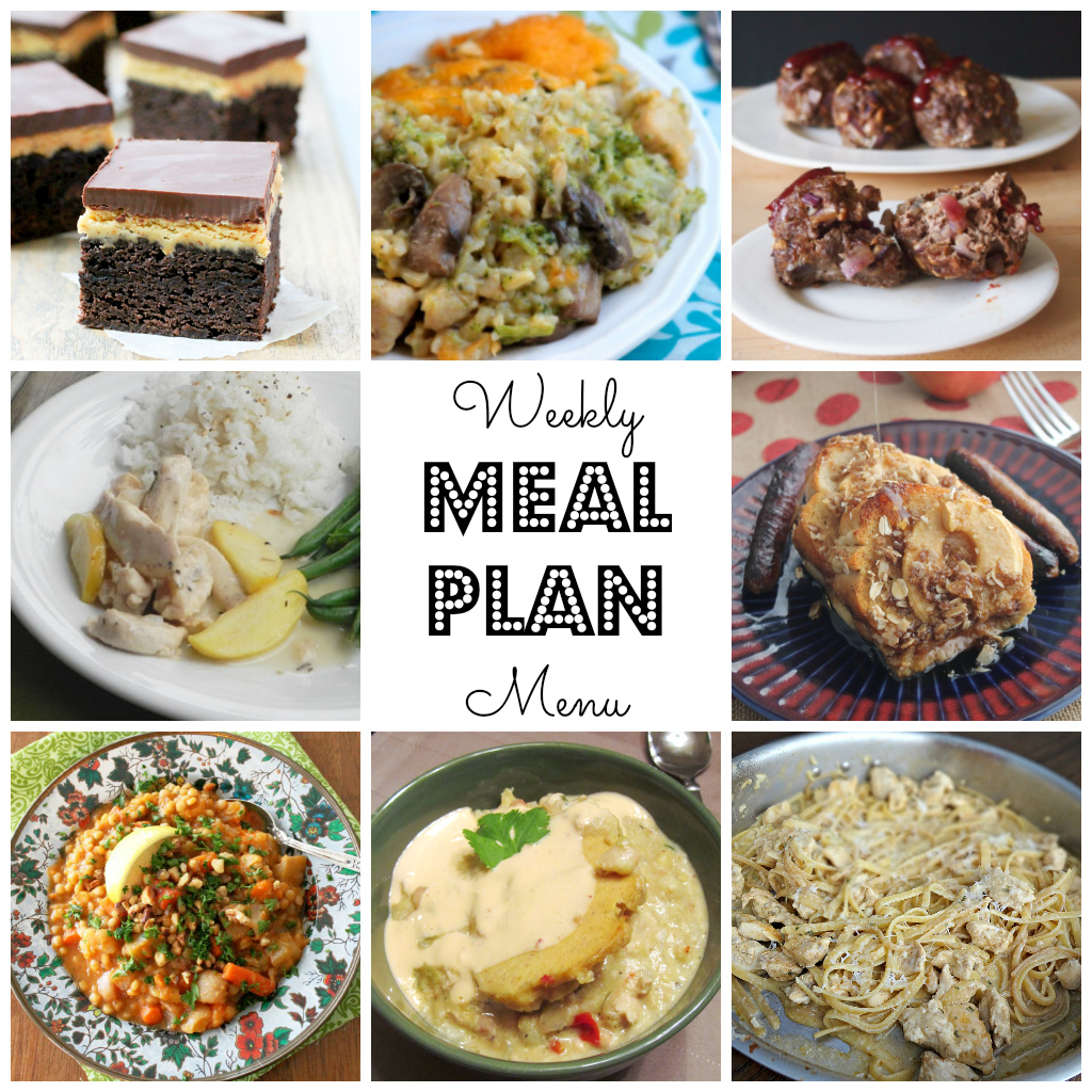 Weekly Meal Plan - lots of great eats for the week ahead via thepajamachef.com and other great bloggers!