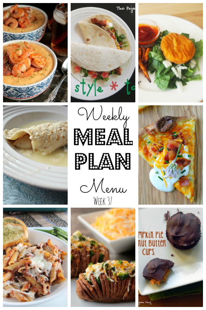 Weekly Meal Plan - lots of great eats for the week ahead via thepajamachef.com and other great bloggers!