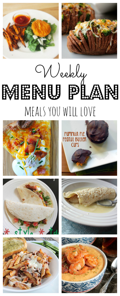 Weekly Meal Plan - lots of great eats for the week ahead via thepajamachef.com and other great bloggers!