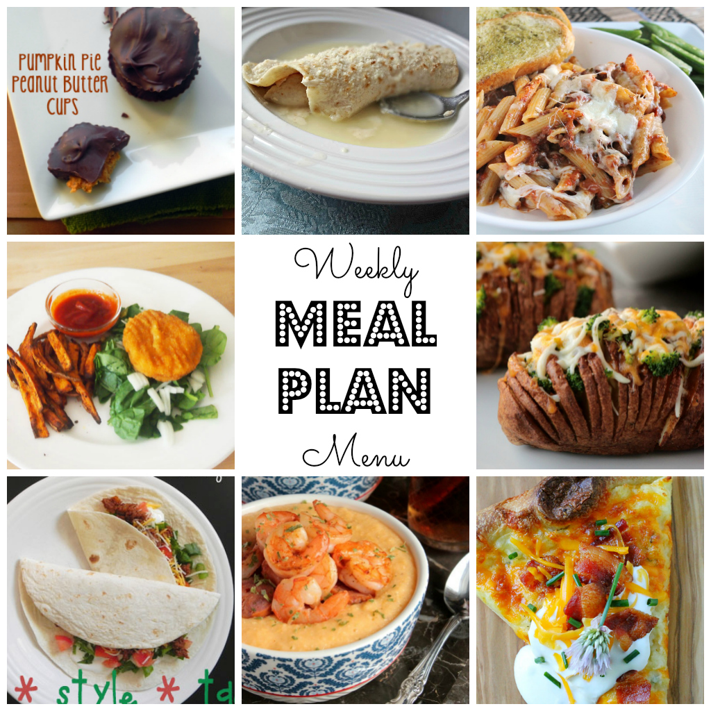Weekly Meal Plan - lots of great eats for the week ahead via thepajamachef.com and other great bloggers!