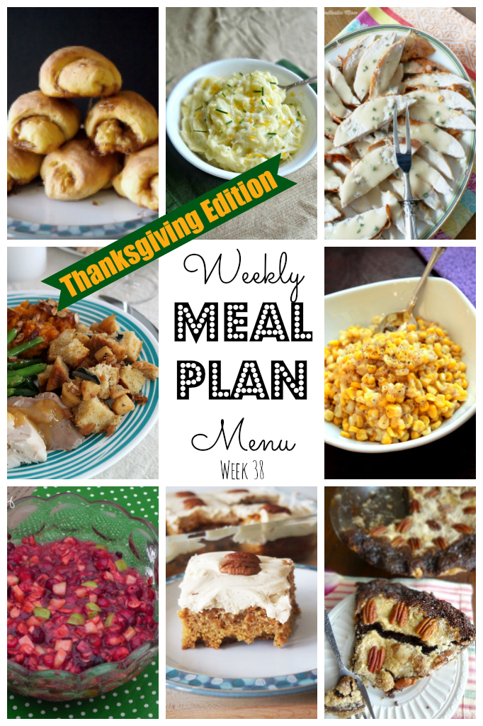 Thanksgiving Menu Plan - lots of great ideas for the perfect holiday dinner!