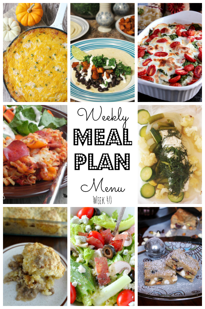 Weekly Meal Plan - lots of great eats for the week ahead via thepajamachef.com and other great bloggers!