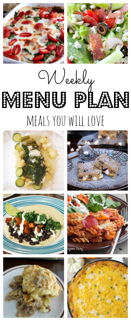 Weekly Meal Plan - lots of great eats for the week ahead via thepajamachef.com and other great bloggers!