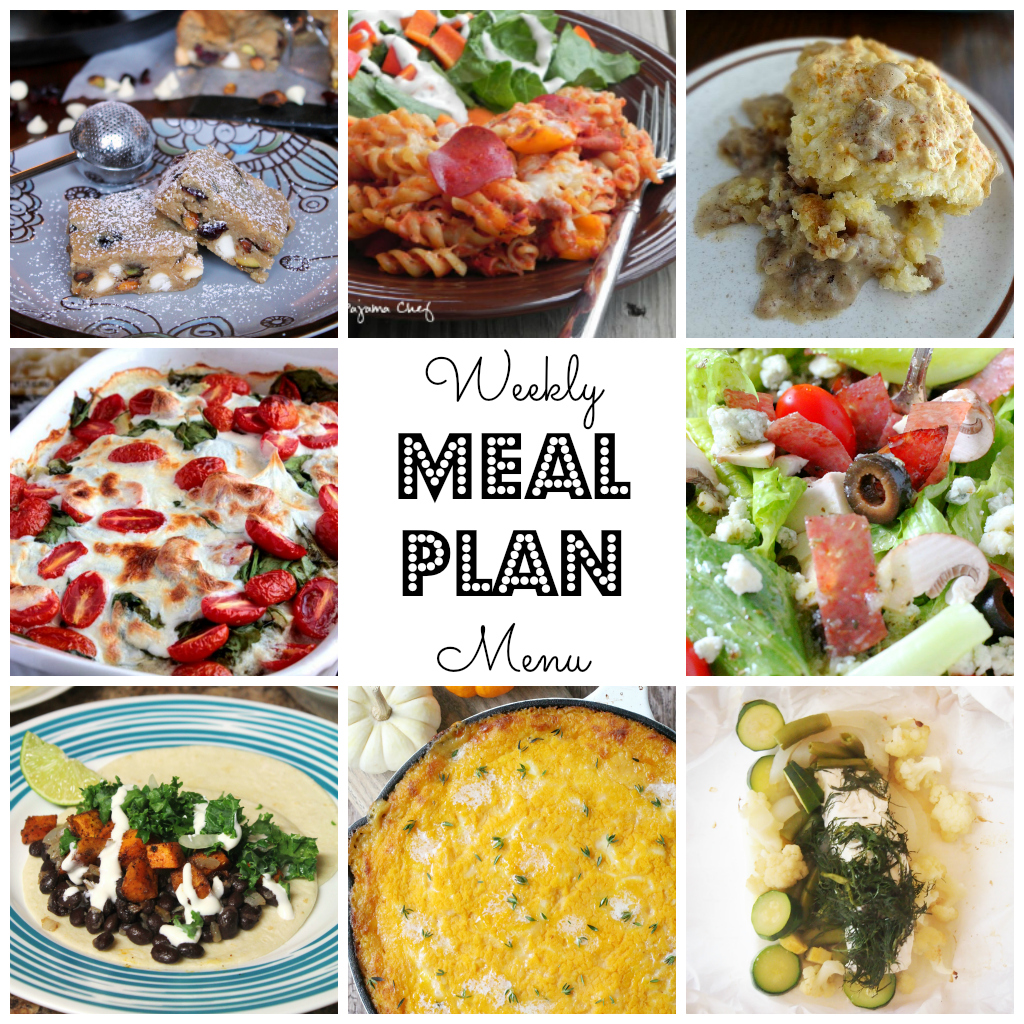 Weekly Meal Plan - lots of great eats for the week ahead via thepajamachef.com and other great bloggers!