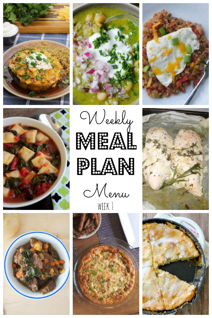 Weekly Meal Plan - lots of great eats for the week ahead via thepajamachef.com and other great bloggers!
