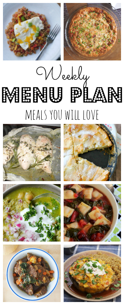 Weekly Meal Plan - lots of great eats for the week ahead via thepajamachef.com and other great bloggers!
