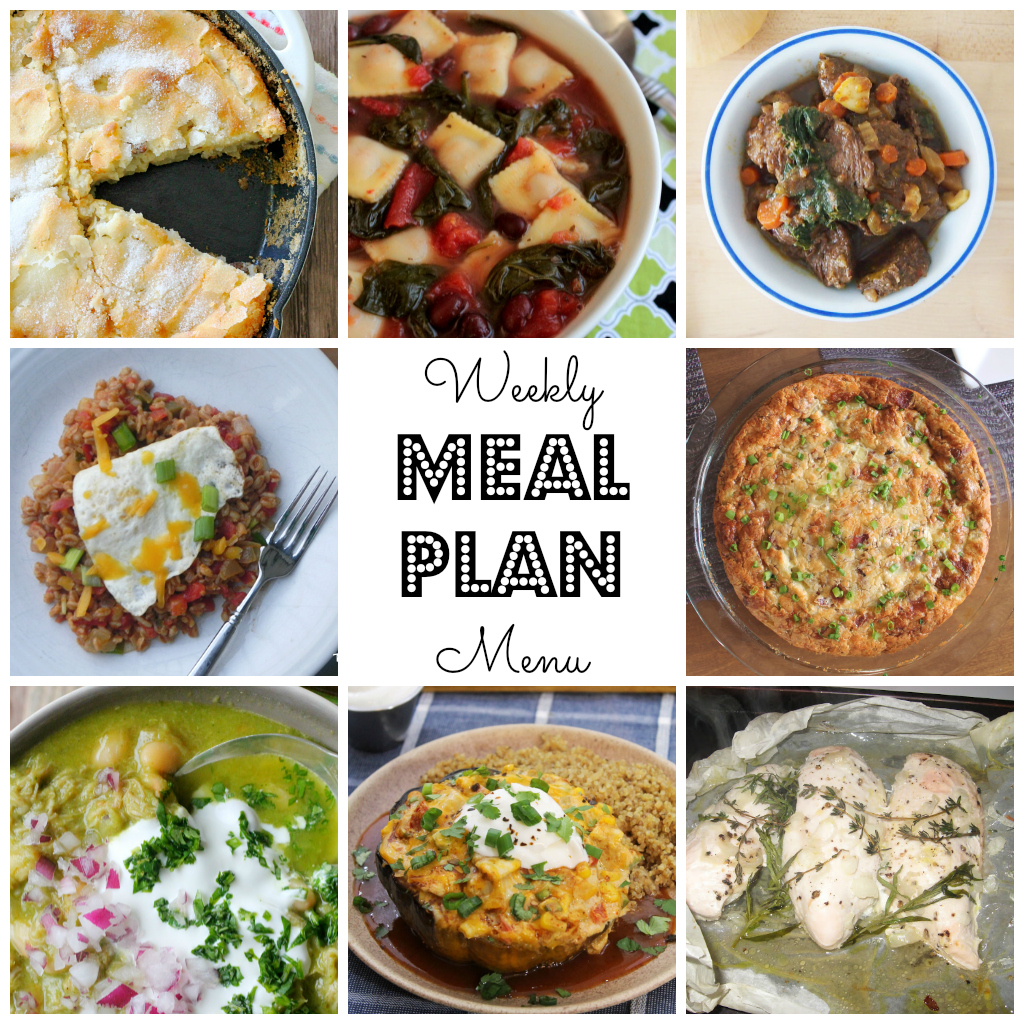 Weekly Meal Plan - lots of great eats for the week ahead via thepajamachef.com and other great bloggers!