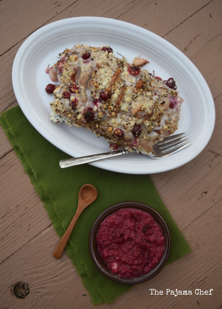 Looking for a show-stopping dish for New Year's? This Hassleback Pork Tenderloin Stuffed with Cranberries, Pears, and Goat Cheese is sure to impress... and it tastes even better! 