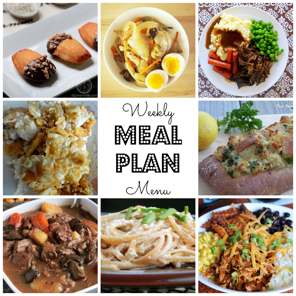 Weekly Meal Plan - lots of great eats for the week ahead via thepajamachef.com and other great bloggers!