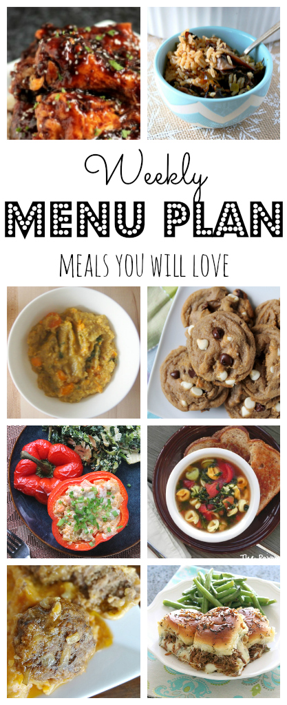 Weekly Meal Plan - lots of great eats for the week ahead via thepajamachef.com and other great bloggers!