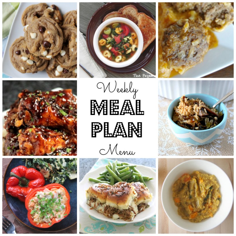 Weekly Meal Plan - lots of great eats for the week ahead via thepajamachef.com and other great bloggers!