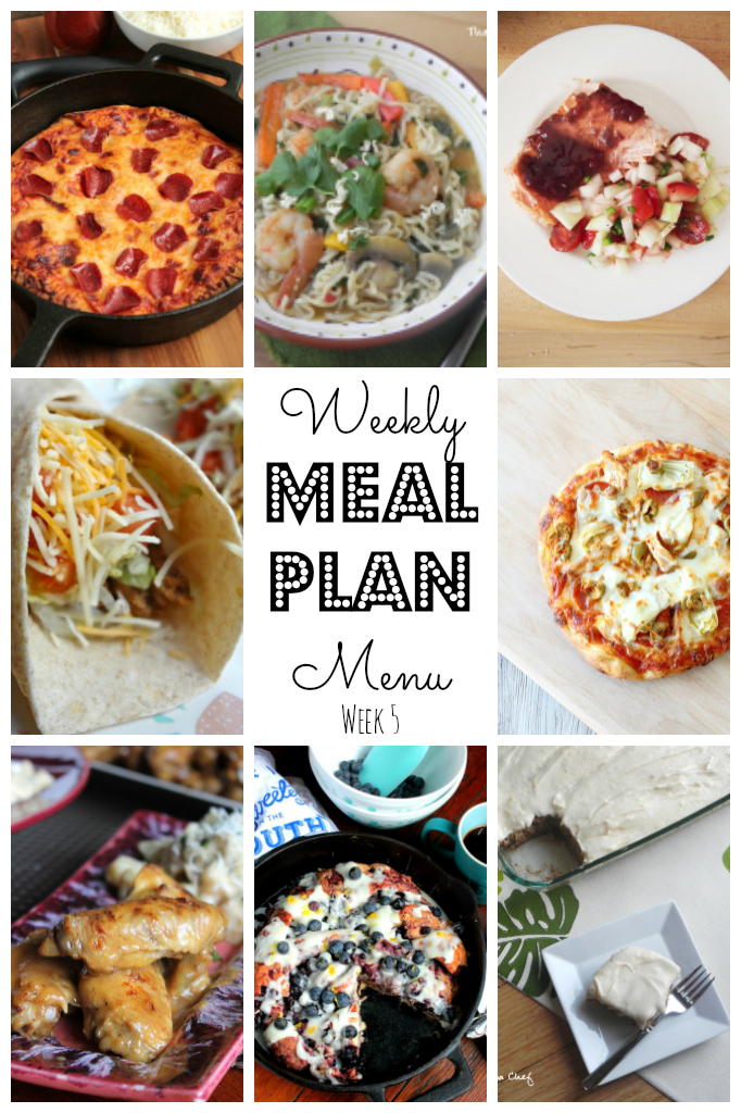 Weekly Meal Plan - lots of great eats for the week ahead via thepajamachef.com and other great bloggers!