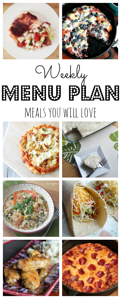 Weekly Meal Plan - lots of great eats for the week ahead via thepajamachef.com and other great bloggers!