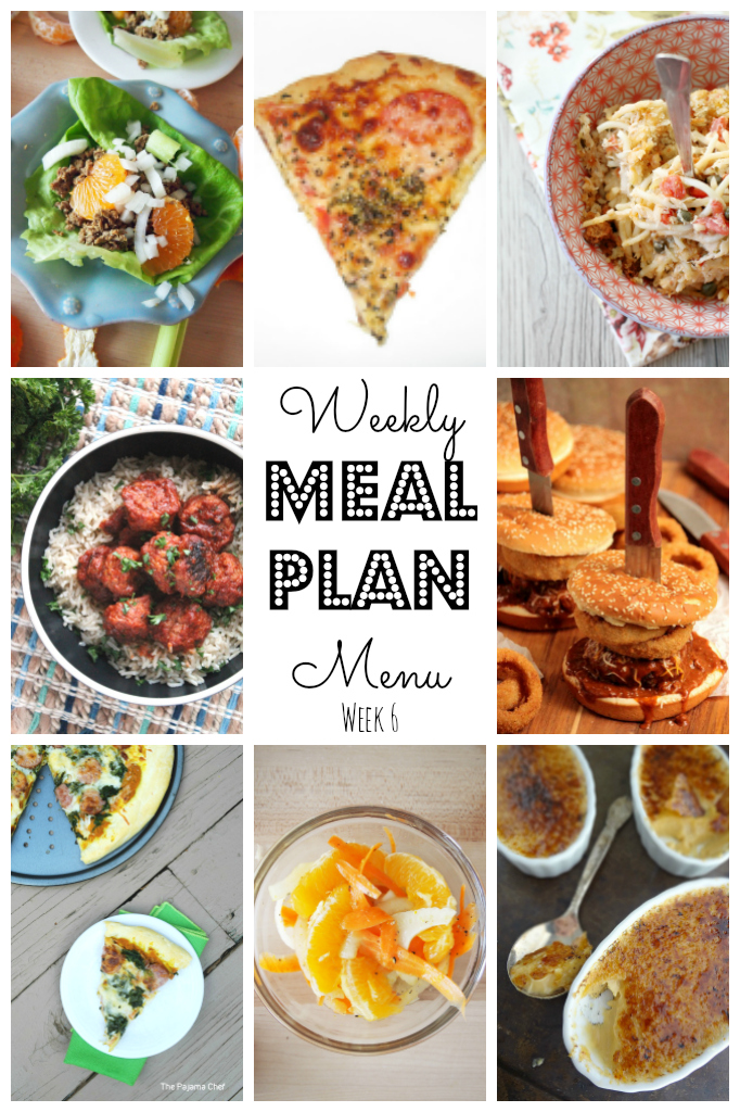 Weekly Meal Plan - lots of great eats for the week ahead via thepajamachef.com and other great bloggers!