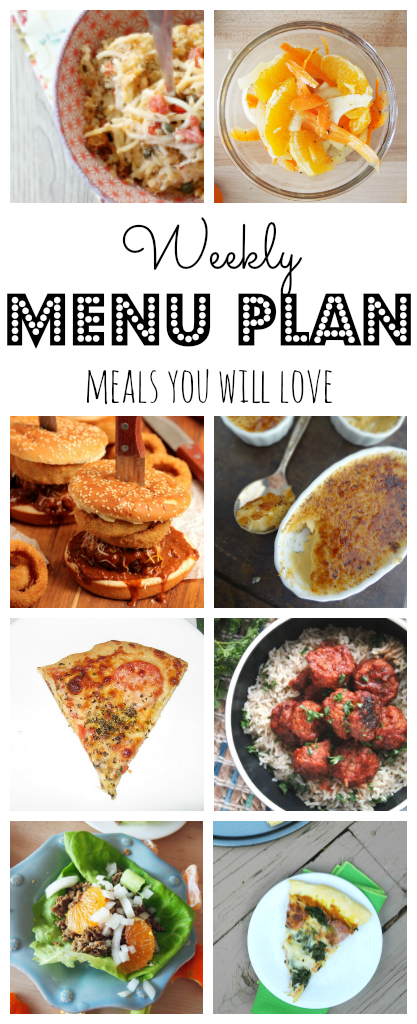 Weekly Meal Plan - lots of great eats for the week ahead via thepajamachef.com and other great bloggers!