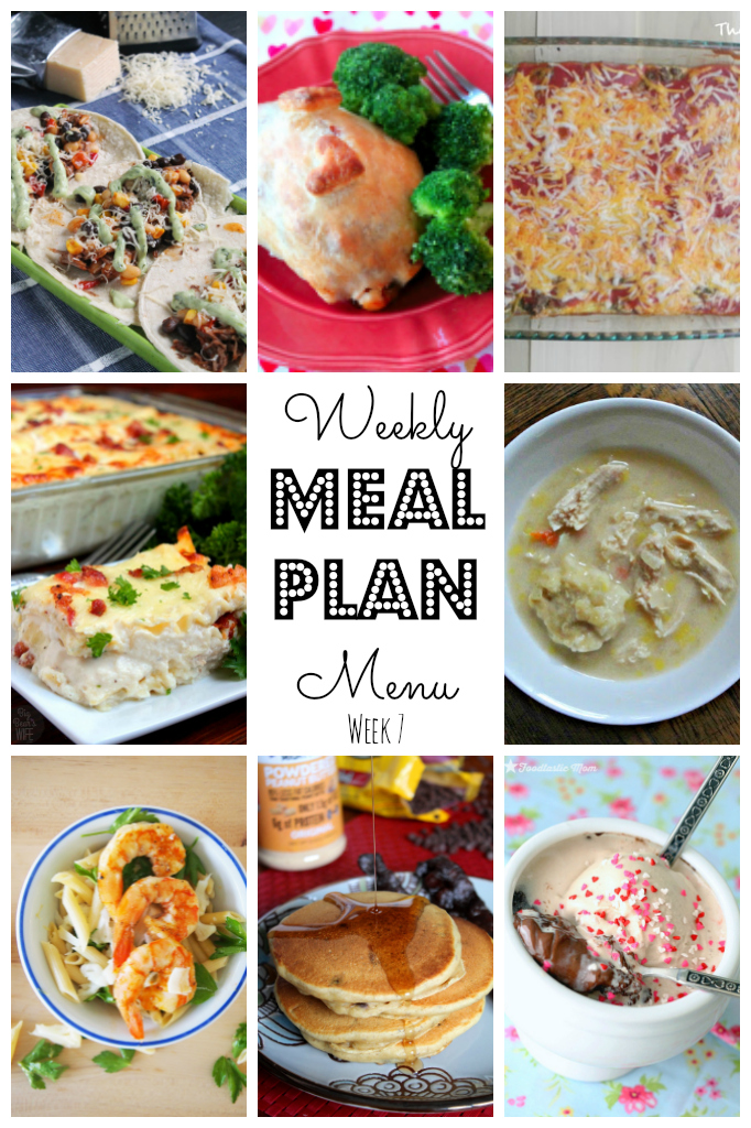 Weekly Meal Plan - lots of great eats for the week ahead via thepajamachef.com and other great bloggers!