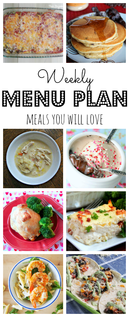 Weekly Meal Plan - lots of great eats for the week ahead via thepajamachef.com and other great bloggers!