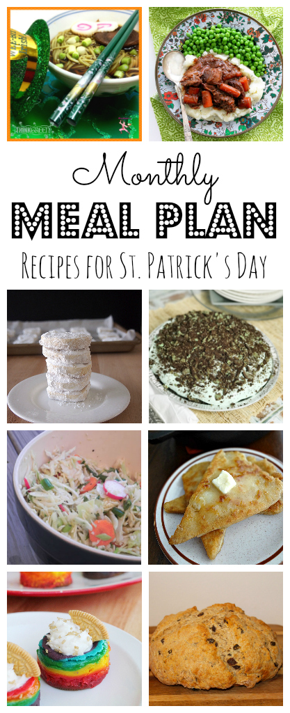 Check out this St. Patrick's Day-themed meal plan and celebrate with us! :)